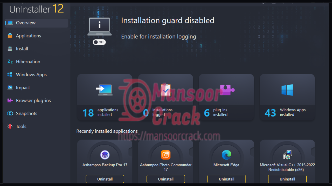 Free Ashampoo UnInstaller Crack Serial Key