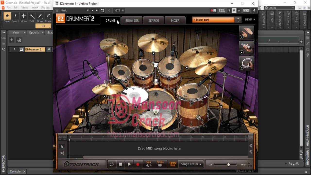 EZdrummer 3.2.8 Crack Full Version Free Download